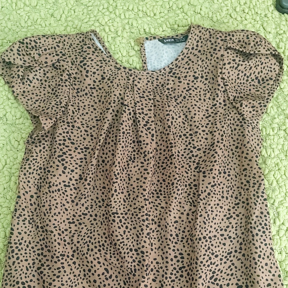 Spotted Shein Tank Top Blouse